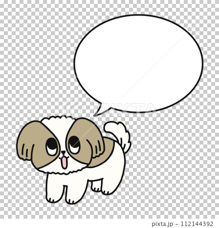 宜人的狗和講話泡泡 112144392