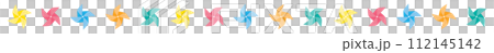 children's day colorful windmill line 112145142