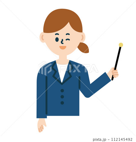 ビジネスパーソン 仕事 女性 スーツ ポイント 上半身 イラスト ビジネスパーソン 仕事 女性 スーツ ポイント 上半身 イラスト 112145492