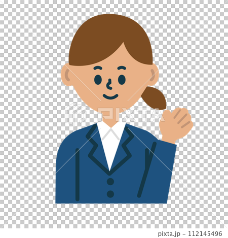 Business Person Female Information Introduction Illustration Material Business Person Female Information Introduction Illustration Material 112145496