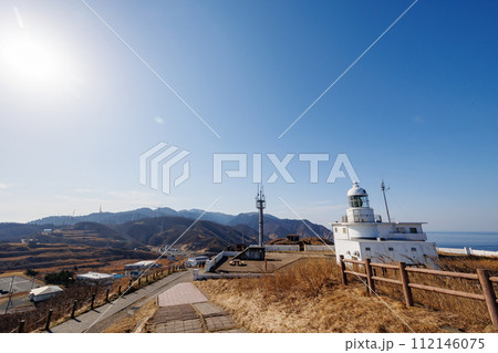 龍飛埼灯台から内陸部を観る(青森県) 龍飛埼灯台から内陸部を観る(青森県) 112146075