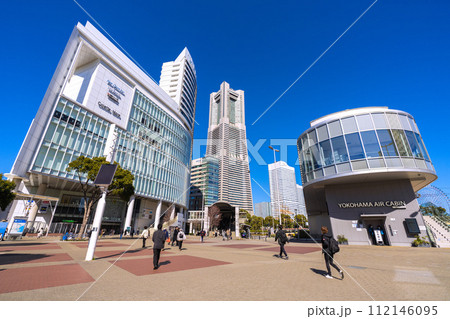 日本の横浜都市景観 桜木町駅前から横浜ランドマークタワーなどを望む=13日 日本の横浜都市景観 桜木町駅前から横浜ランドマークタワーなどを望む=13日 112146095