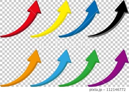 3D arrow 3D upward set 3D arrow 3D upward set 112146772