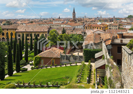 top view of Giusti garden in Verona 112148321
