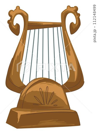 Antique lyra string music instrument of old Rome Antique lyra string music instrument of old Rome 112148499