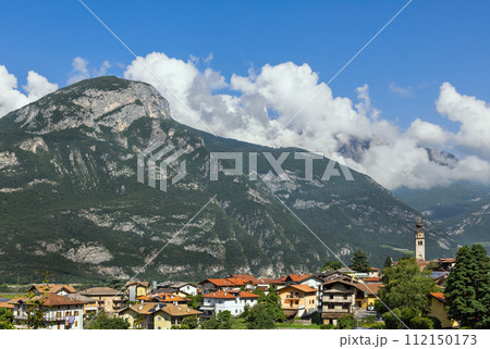 beautiful town of Besenello in Trento region 112150173