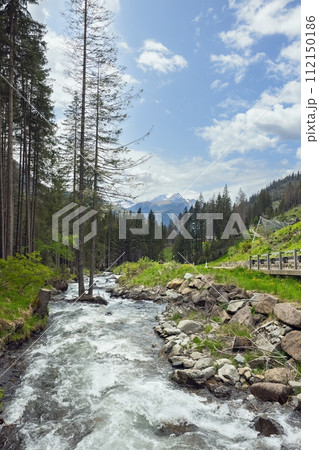 mountain river in the Dolomites mountain river in the Dolomites 112150186