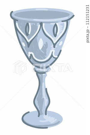 Crystal goblet with ornaments and decorations 112151231