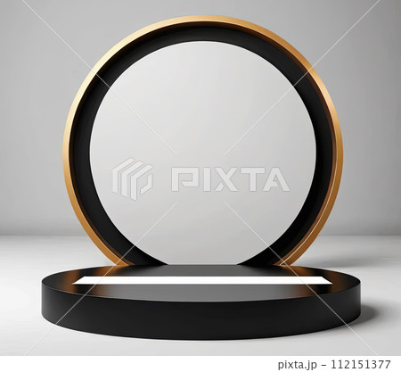 Luxury round podium 112151377