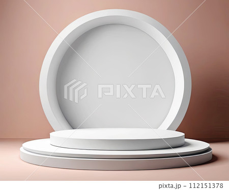 Round podium on background 112151378