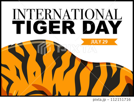 Celebrating International Tiger Day Illustration 112151716