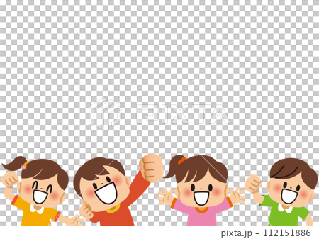 フレーム,子供,友達,卒業式,入学式,勉強,学校,卒業,小学生,幼稚園,保育園,入学,入園,入園式, 112151886