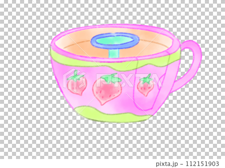 strawberry coffee cup 112151903