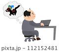 仕事中に競馬のことを考える男性02 112152481