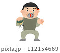 お金がすっからかんになった男性 112154669