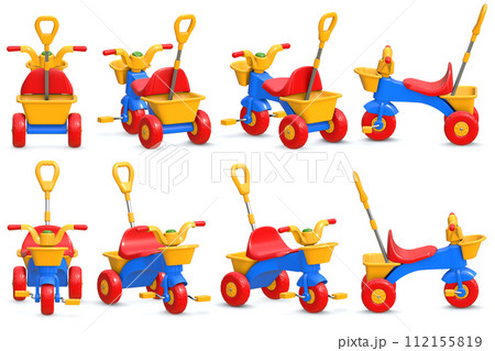 Colorful Plastic Tricycle Set Colorful Plastic Tricycle Set 112155819