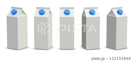 Empty Milk Box Set 112155849