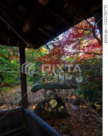 初秋を感じる日本庭園 112156735