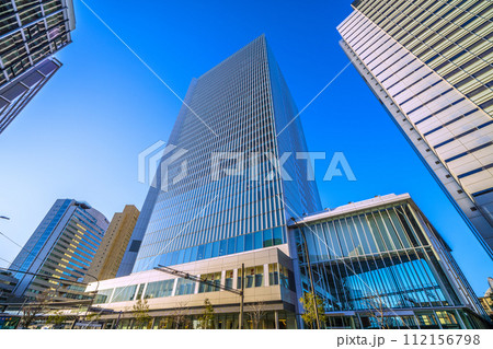 日本の横浜都市景観 横浜市役所や横浜桜木町ワシントンホテル、富士ソフトなどを望む=2月28日 日本の横浜都市景観 横浜市役所や横浜桜木町ワシントンホテル、富士ソフトなどを望む=2月28日 112156798