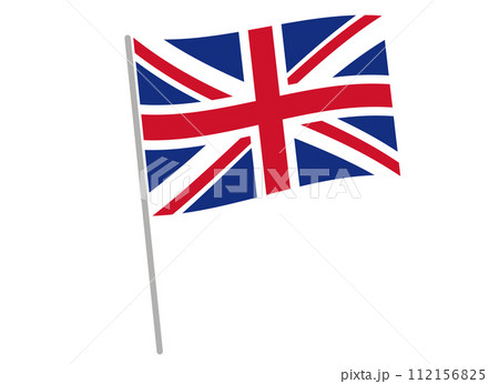 はためくイギリスの国旗 はためくイギリスの国旗 112156825
