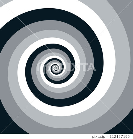Artistic spiral shape. Vector drawing Artistic spiral shape. Vector drawing 112157196