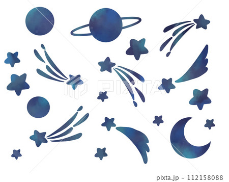 グラデーションの宇宙のイラスト 112158088