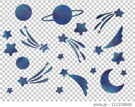 グラデーションの宇宙のイラスト 112158088