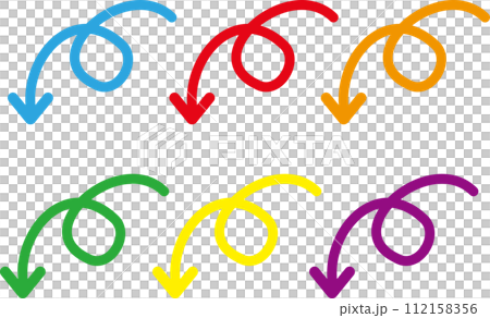 Kururin arrow rotation icon set 112158356