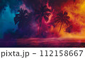 静かな熱帯夕日の雰囲気 112158667