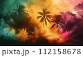 静かな熱帯夕日の雰囲気 112158678