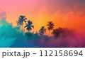 静かな熱帯夕日の雰囲気 112158694