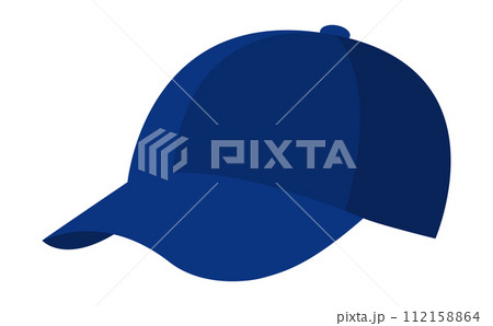 青いキャップ帽子のベクターイラスト 112158864