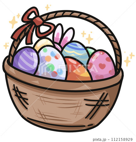 basket of Easter egg so cute basket of Easter egg so cute 112158929