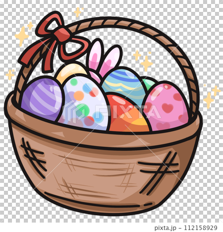 basket of Easter egg so cute basket of Easter egg so cute 112158929