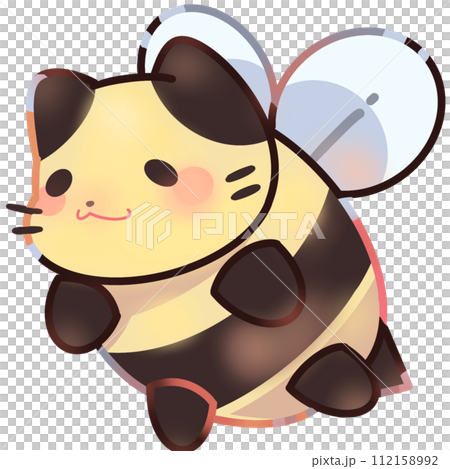 cat bee with white wing so cute 112158992