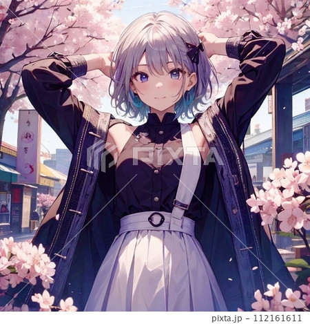 イラスト原画　銀髪少女の眼差し「ウクライナの女」 銀髪少女 | Aipictors