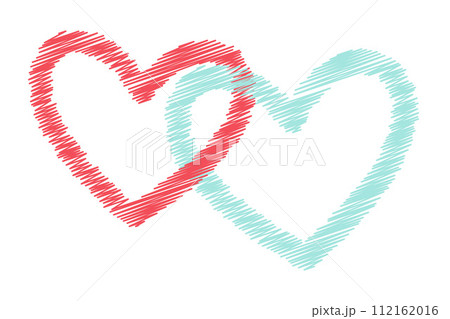 linked hearts icon vector illustration flat logo design. Simple Hand Drawn doodle Retro style. linked hearts icon vector illustration flat logo design. Simple Hand Drawn doodle Retro style. 112162016