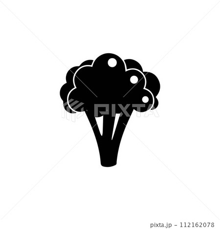 Broccoli icon vector, filled flat sign, solid pictogram isolated on white backround, logo illustration. Broccoli icon cartoon. Vegetable icon 112162078