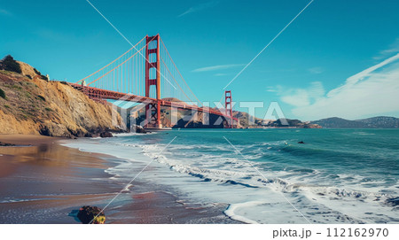 サンフランシスコのゴールデンゲートブリッジ 112162970