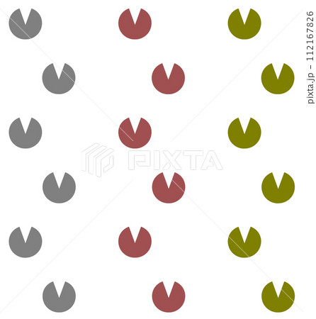 かわいいペットのミニブタが歩いた足跡のイラスト 112167826