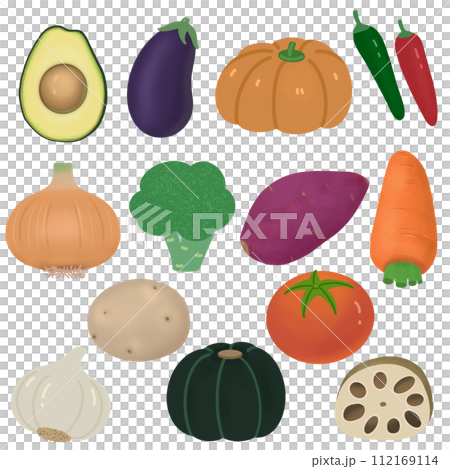 set of vegetables 112169114