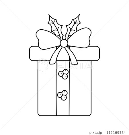 gift holiday christmas new year line doodle gift holiday christmas new year line doodle 112169584