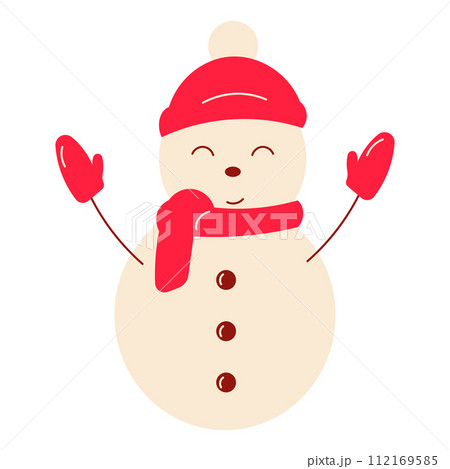 snowman snow winter hat gloves emoticon icon snowman snow winter hat gloves emoticon icon 112169585