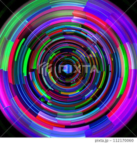 デジタルな放射状の背景素材　11 112170060