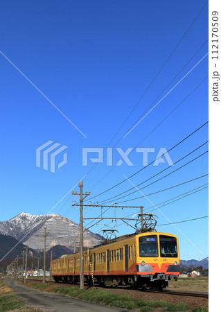 冬の藤原岳と三岐鉄道三岐線 冬の藤原岳と三岐鉄道三岐線 112170509