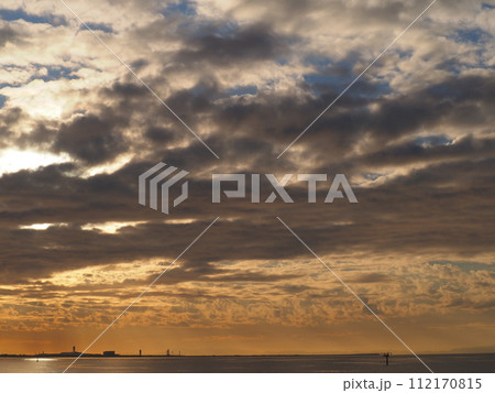 関西国際空港の夕景 関西国際空港の夕景 112170815