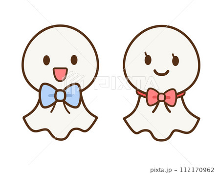 てるてる坊主のイラスト(線あり) てるてる坊主のイラスト(線あり) 112170962