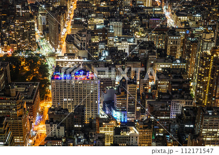 エンパイヤステートビルからの夜景 エンパイヤステートビルからの夜景 112171547