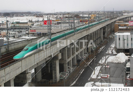北海道新幹線・はやぶさ　新青森ー奥津軽いまべつ　青森県　青森市 112172483
