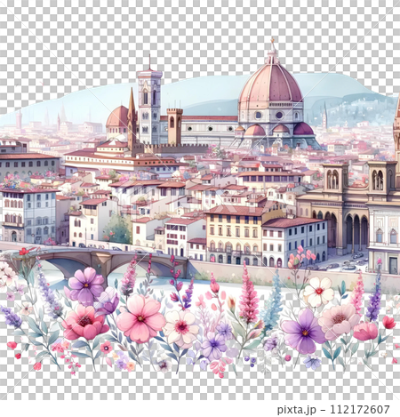 Florence city in spring 112172607